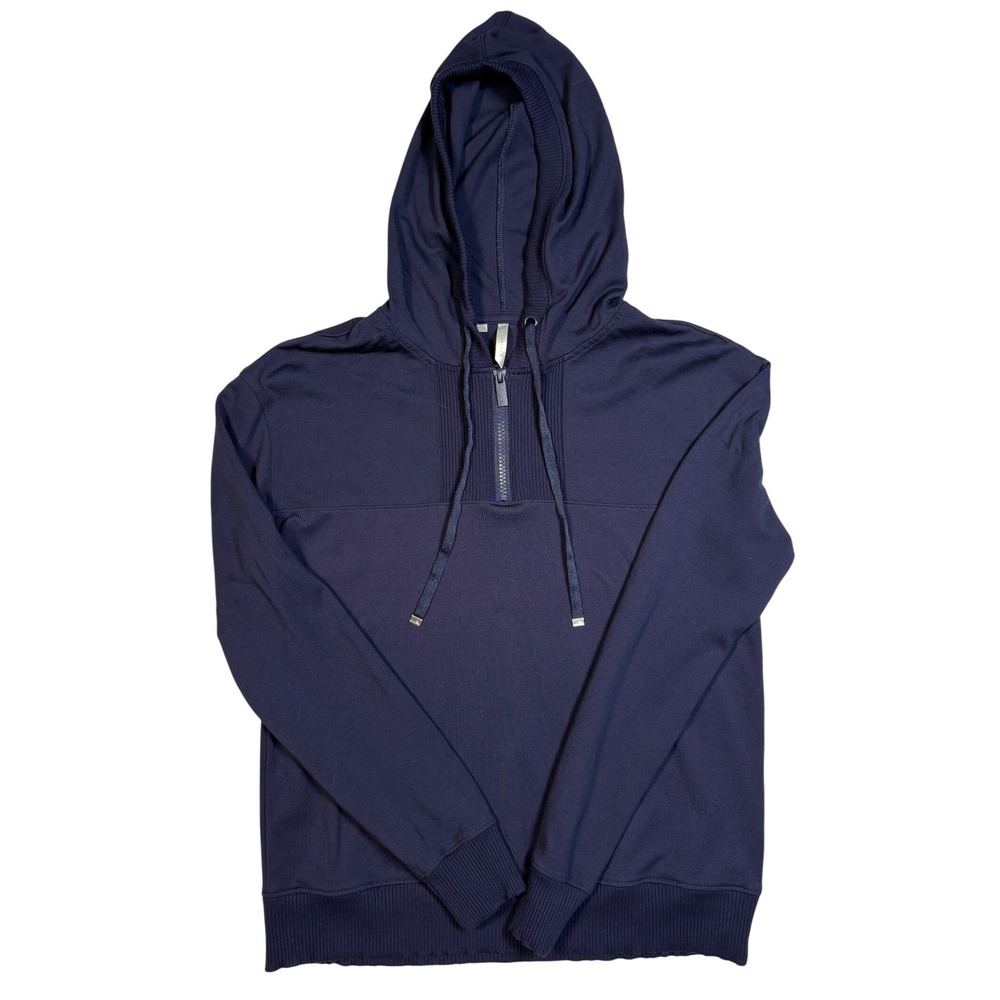 TravisMathew Mens Navy Blue Quarter Zip Hoodie Sweatshirt Small RN123280